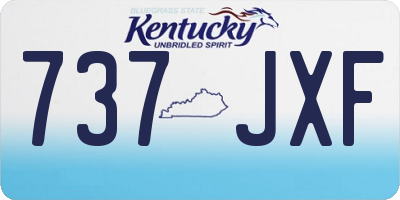 KY license plate 737JXF