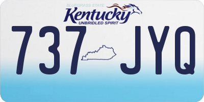 KY license plate 737JYQ