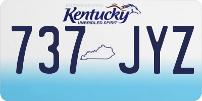 KY license plate 737JYZ