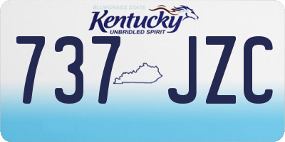 KY license plate 737JZC