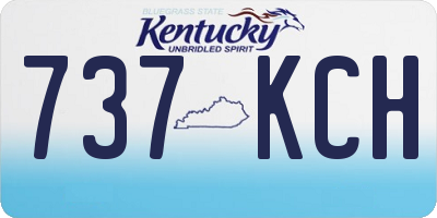 KY license plate 737KCH