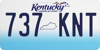 KY license plate 737KNT