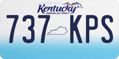 KY license plate 737KPS