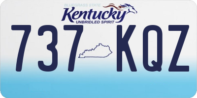 KY license plate 737KQZ