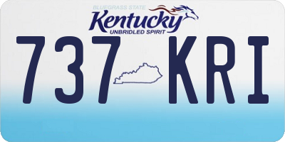 KY license plate 737KRI