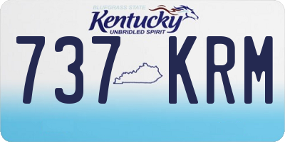 KY license plate 737KRM