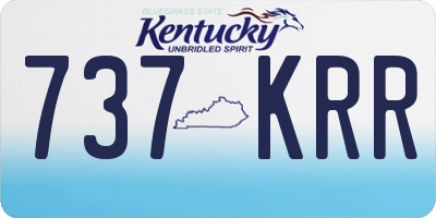 KY license plate 737KRR