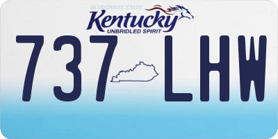 KY license plate 737LHW