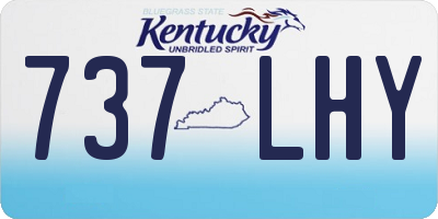 KY license plate 737LHY