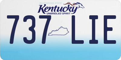 KY license plate 737LIE