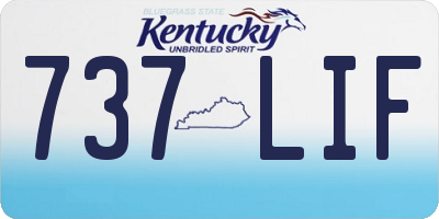 KY license plate 737LIF
