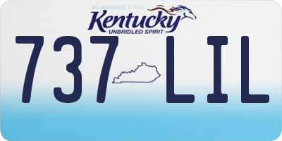 KY license plate 737LIL