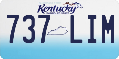 KY license plate 737LIM