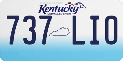 KY license plate 737LIO