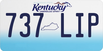 KY license plate 737LIP