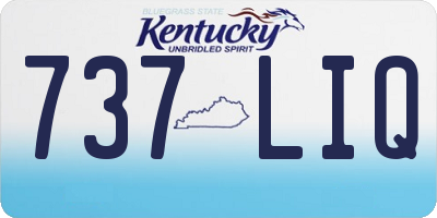KY license plate 737LIQ
