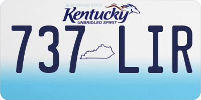 KY license plate 737LIR