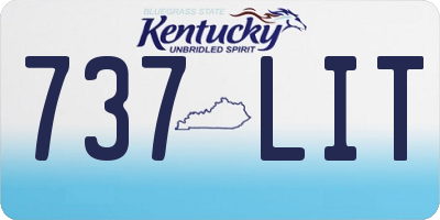 KY license plate 737LIT