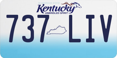 KY license plate 737LIV