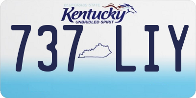 KY license plate 737LIY