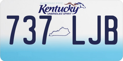 KY license plate 737LJB