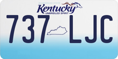 KY license plate 737LJC