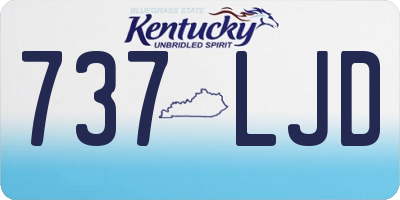 KY license plate 737LJD