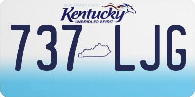 KY license plate 737LJG