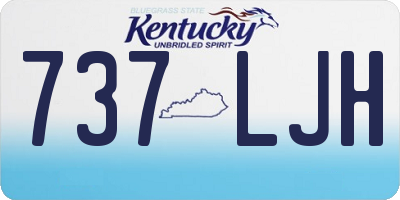 KY license plate 737LJH