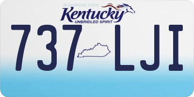 KY license plate 737LJI