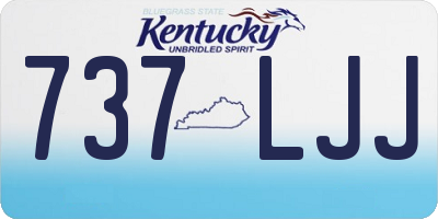 KY license plate 737LJJ