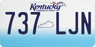 KY license plate 737LJN
