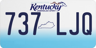 KY license plate 737LJQ