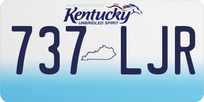 KY license plate 737LJR