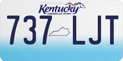 KY license plate 737LJT