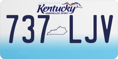 KY license plate 737LJV