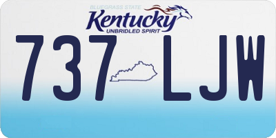 KY license plate 737LJW