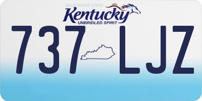 KY license plate 737LJZ