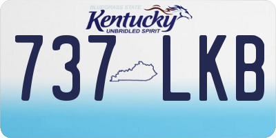 KY license plate 737LKB