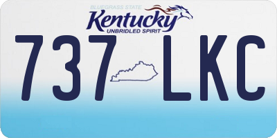 KY license plate 737LKC