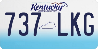 KY license plate 737LKG