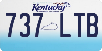 KY license plate 737LTB