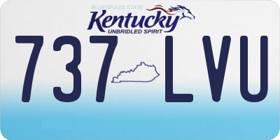 KY license plate 737LVU