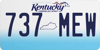 KY license plate 737MEW