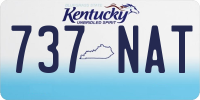 KY license plate 737NAT