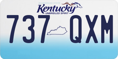 KY license plate 737QXM