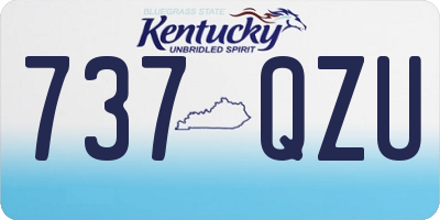 KY license plate 737QZU