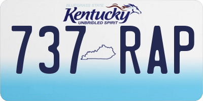 KY license plate 737RAP