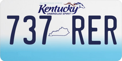 KY license plate 737RER