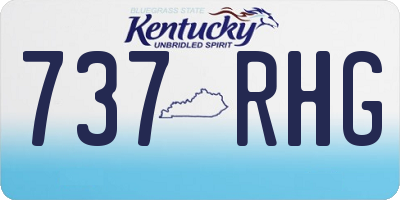 KY license plate 737RHG